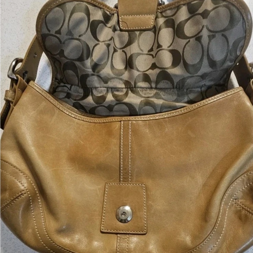 Coach Tan Leather Shoulder Soho Bag - Picture 6 of 9